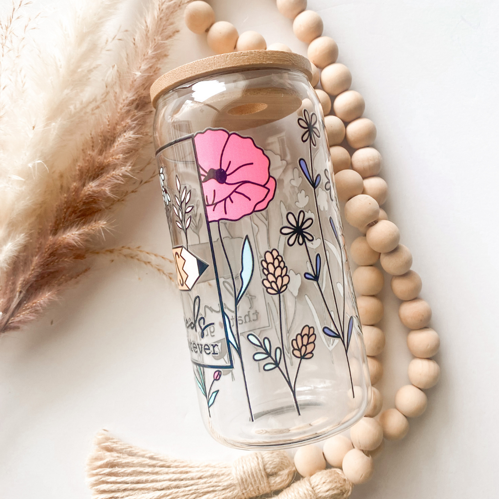 Teachers Plant Seeds Glass Can