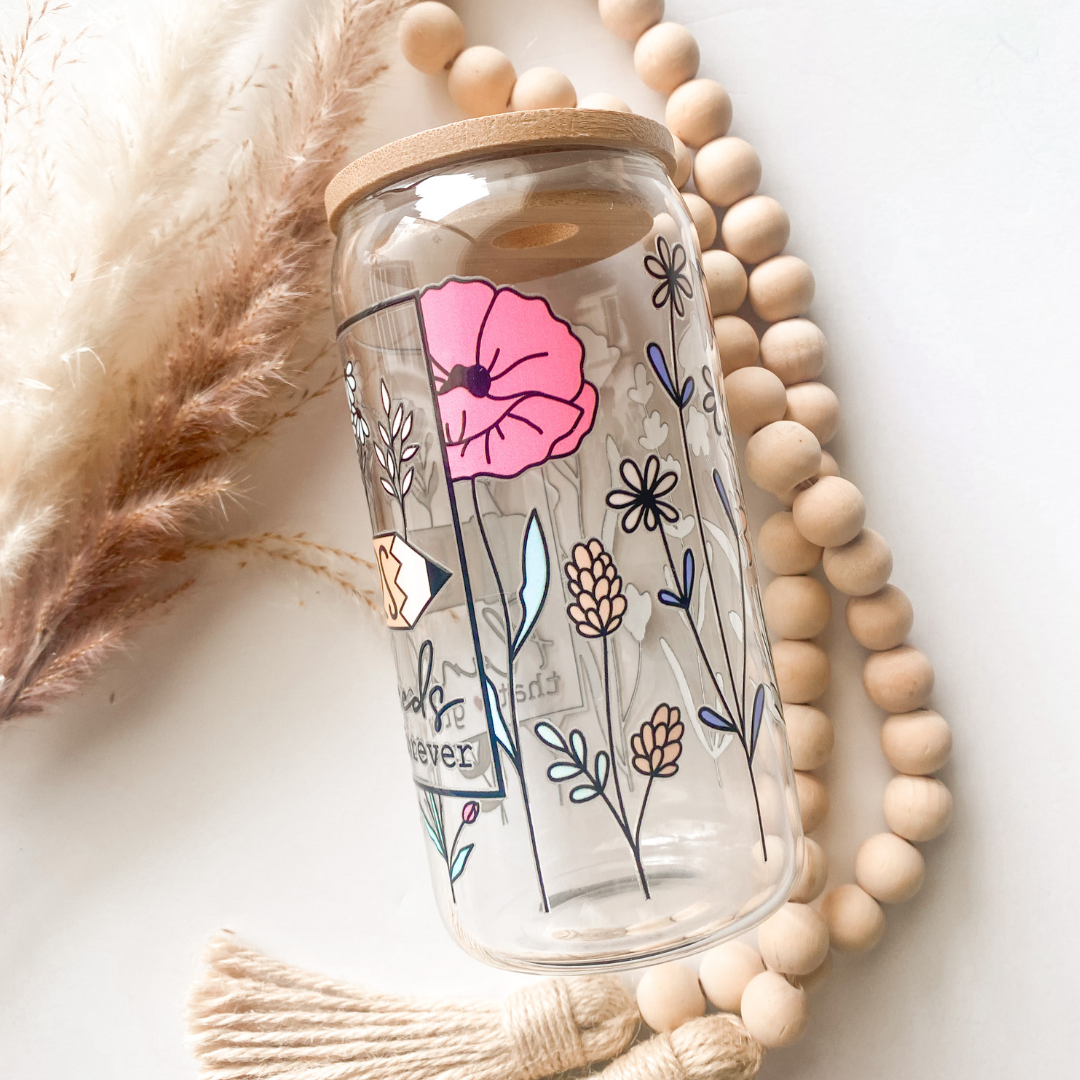 Teachers Plant Seeds Glass Can