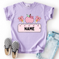 Flower Apple & Plaid Ruler