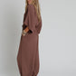 New Love Relaxed Drawstring Jumpsuit - Mocha