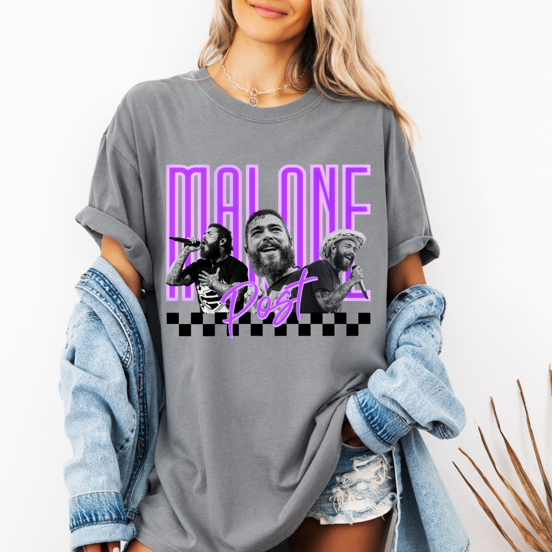 MALONE~Purple Neon Tee