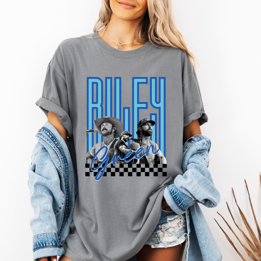 RILEY~Blue Neon Tee