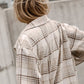 Khaki Plaid Shirt Shacket