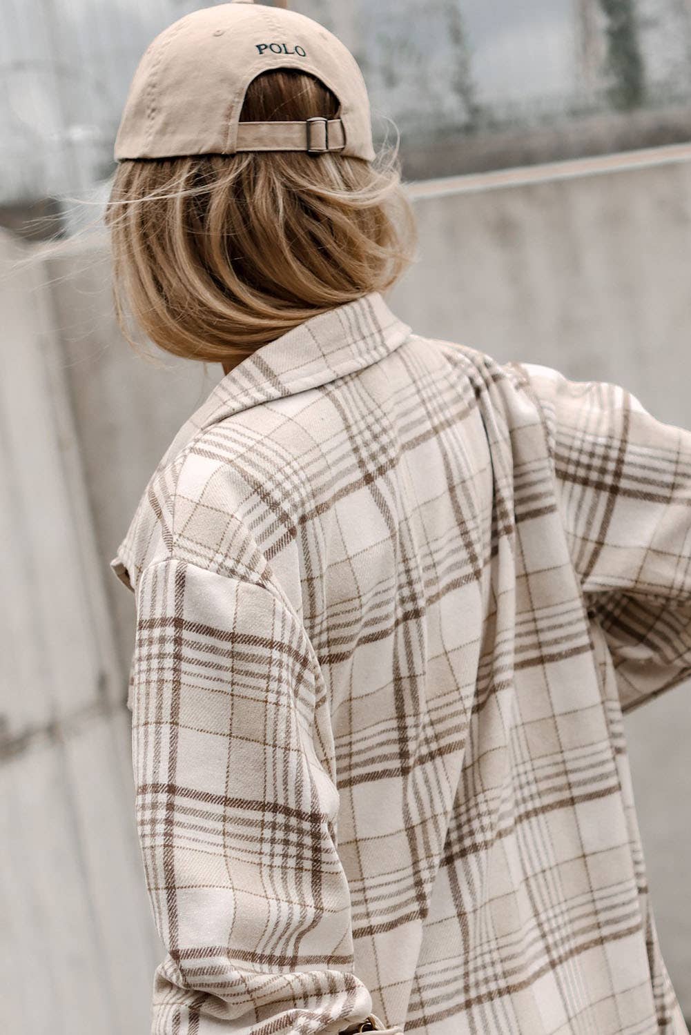 Khaki Plaid Shirt Shacket