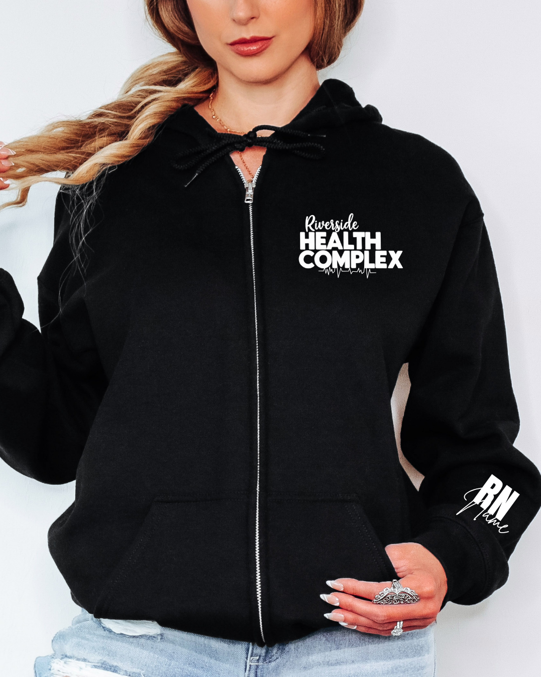 Riverside Health Complex~Zip Up Hoodie