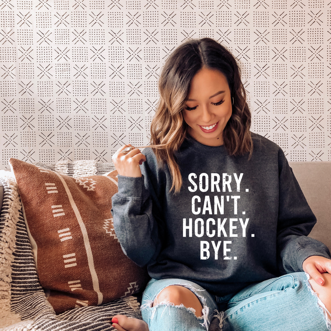 Sorry. Can't. Hockey. Bye