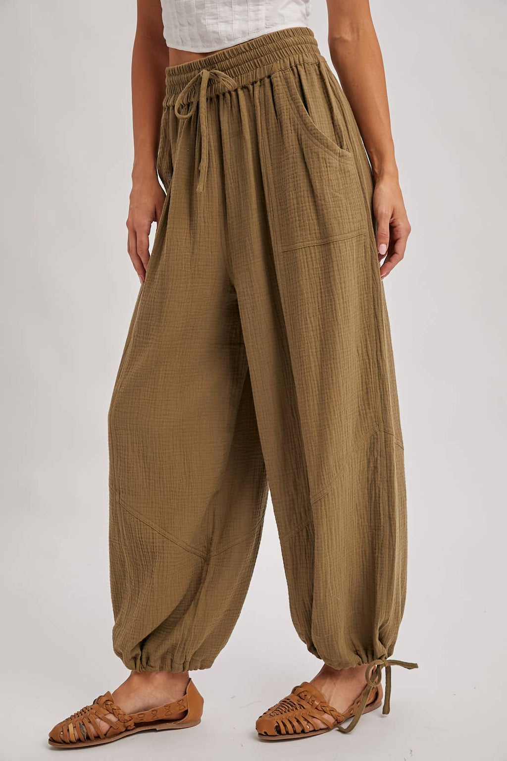 Jogger Harem Drawstring Pants