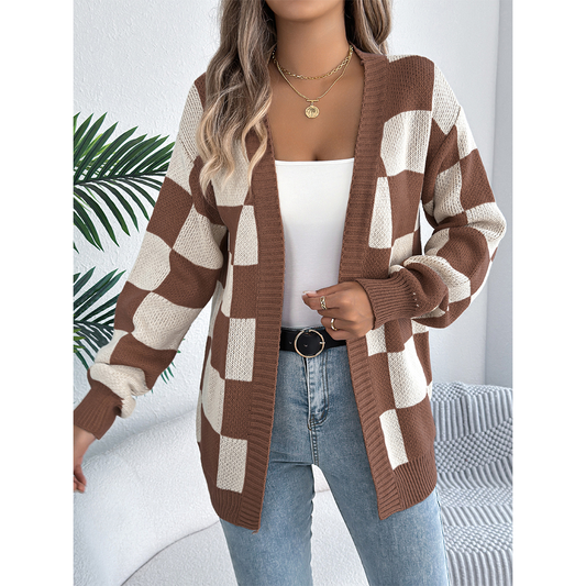 Plaid Cardigan