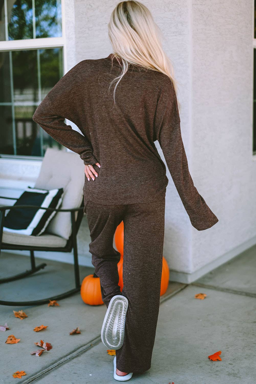 Ribbed Knit Lounge Outfit