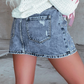 Rhinstone Denim Skirt