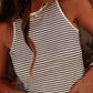 Stripped Ribbed Knit Top