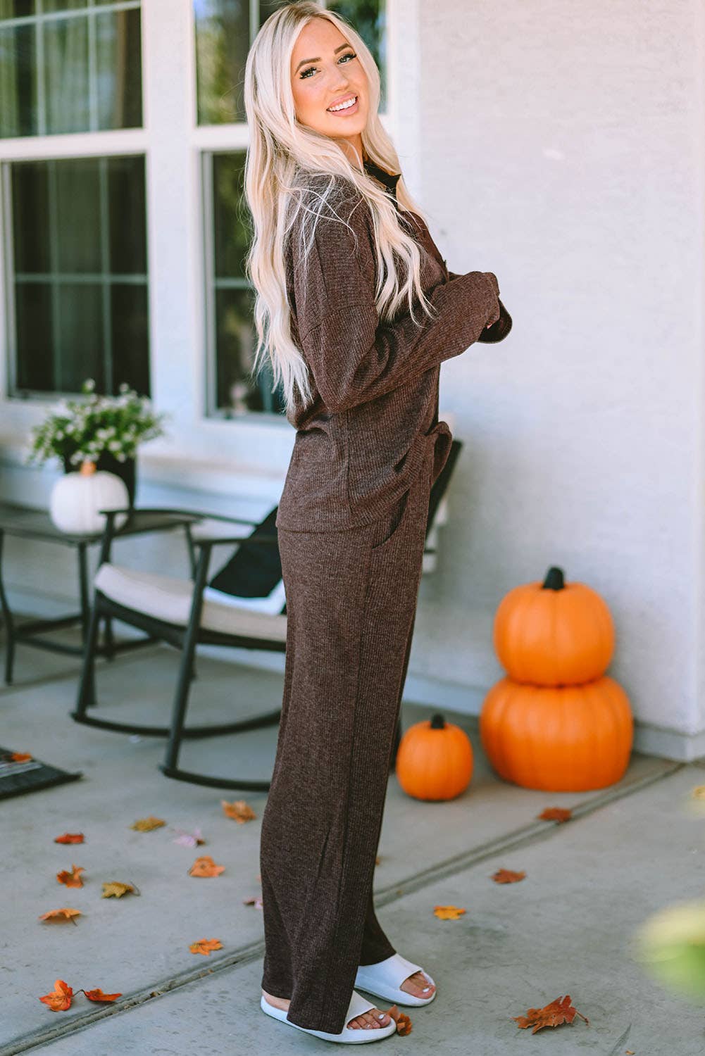 Ribbed Knit Lounge Outfit