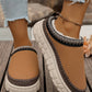 Suede Plush Slippers~Brown
