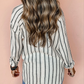 Strip Button Oversized Shirt