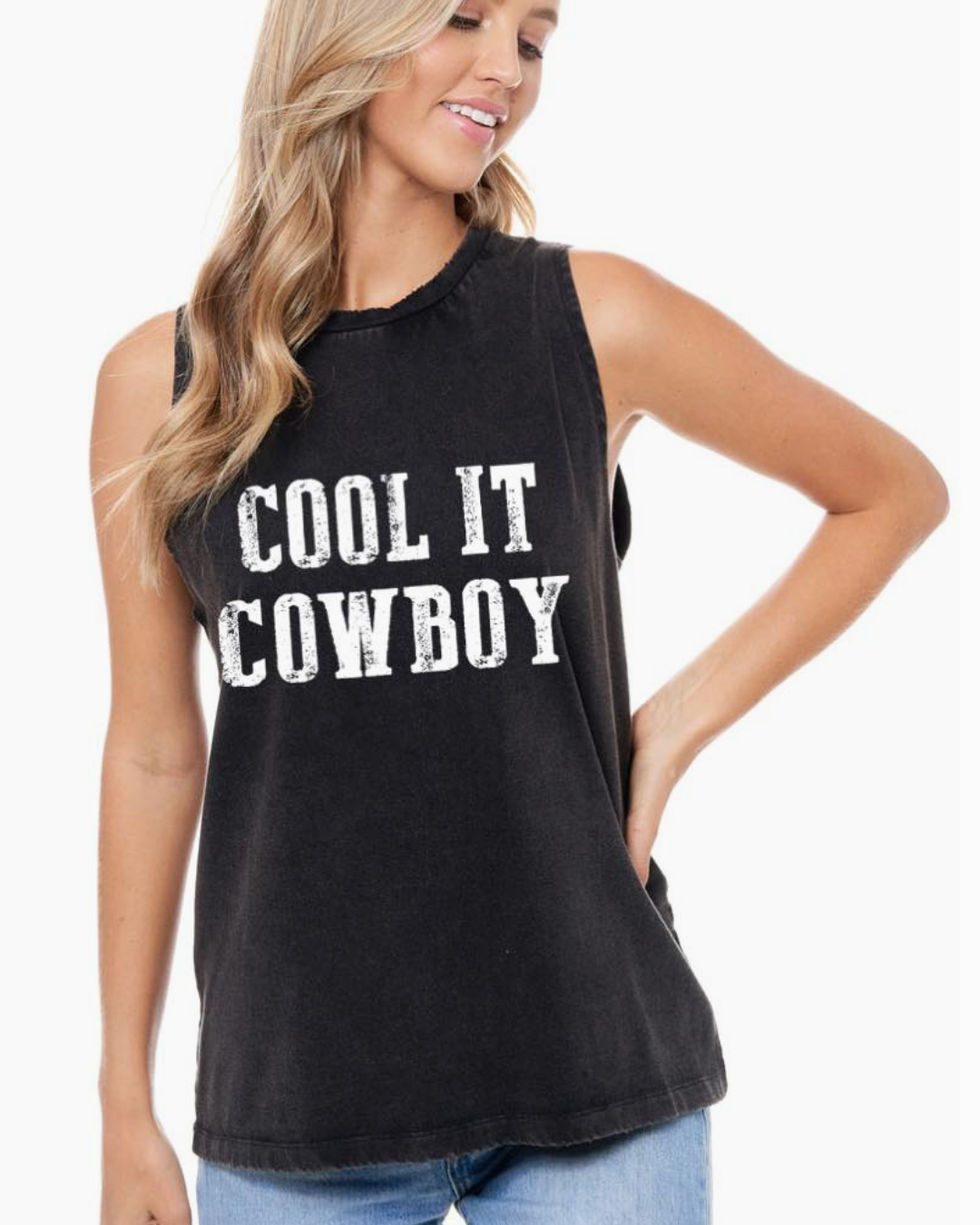 Cool It Cowboy Vintage Wash Tank