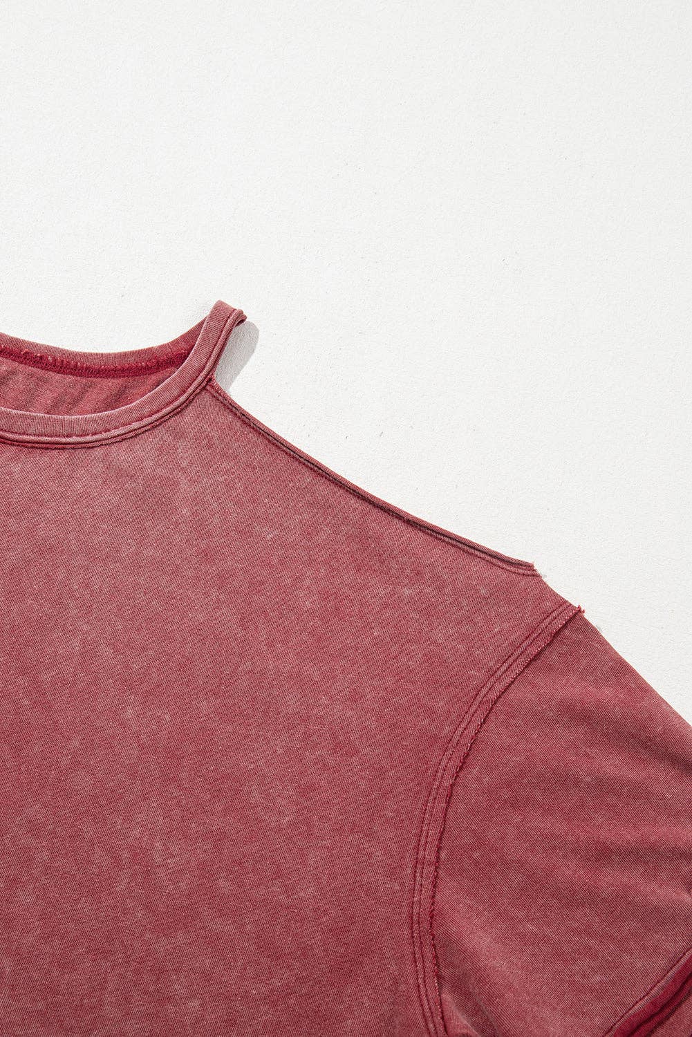 Distressed One Shoulder Tee