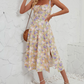 Floral A-Line Midi Dress