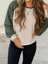 Waffle Raglan Sleeve Top