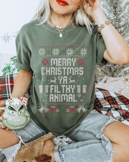 Filthy Animal Christmas Sweater
