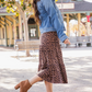 Tiered Midi Skirt