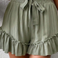 Ruffle Hem Spring Shorts