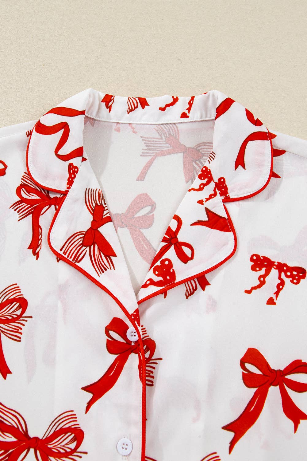 Christmas Bow Pajama Set