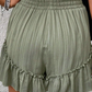 Ruffle Hem Spring Shorts