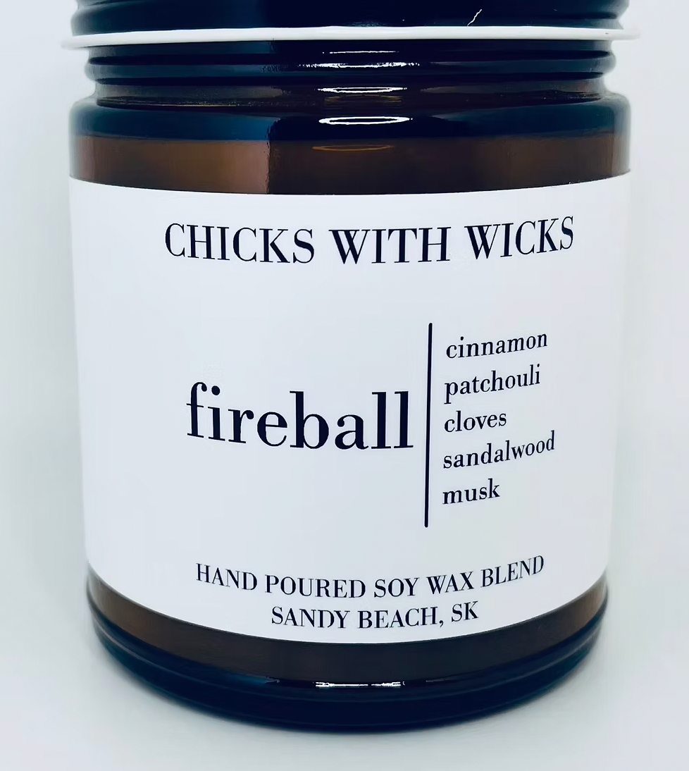 Chicks With Wicks~Fireball Candle