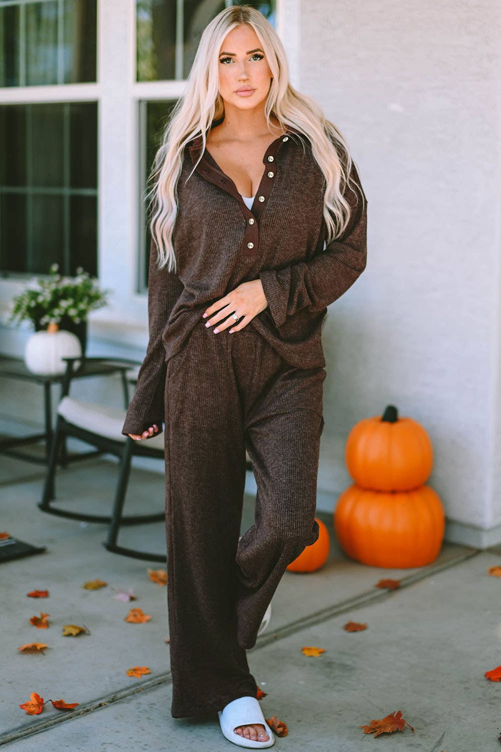 Ribbed Knit Lounge Outfit