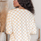 Beige Checkered Lounge Set