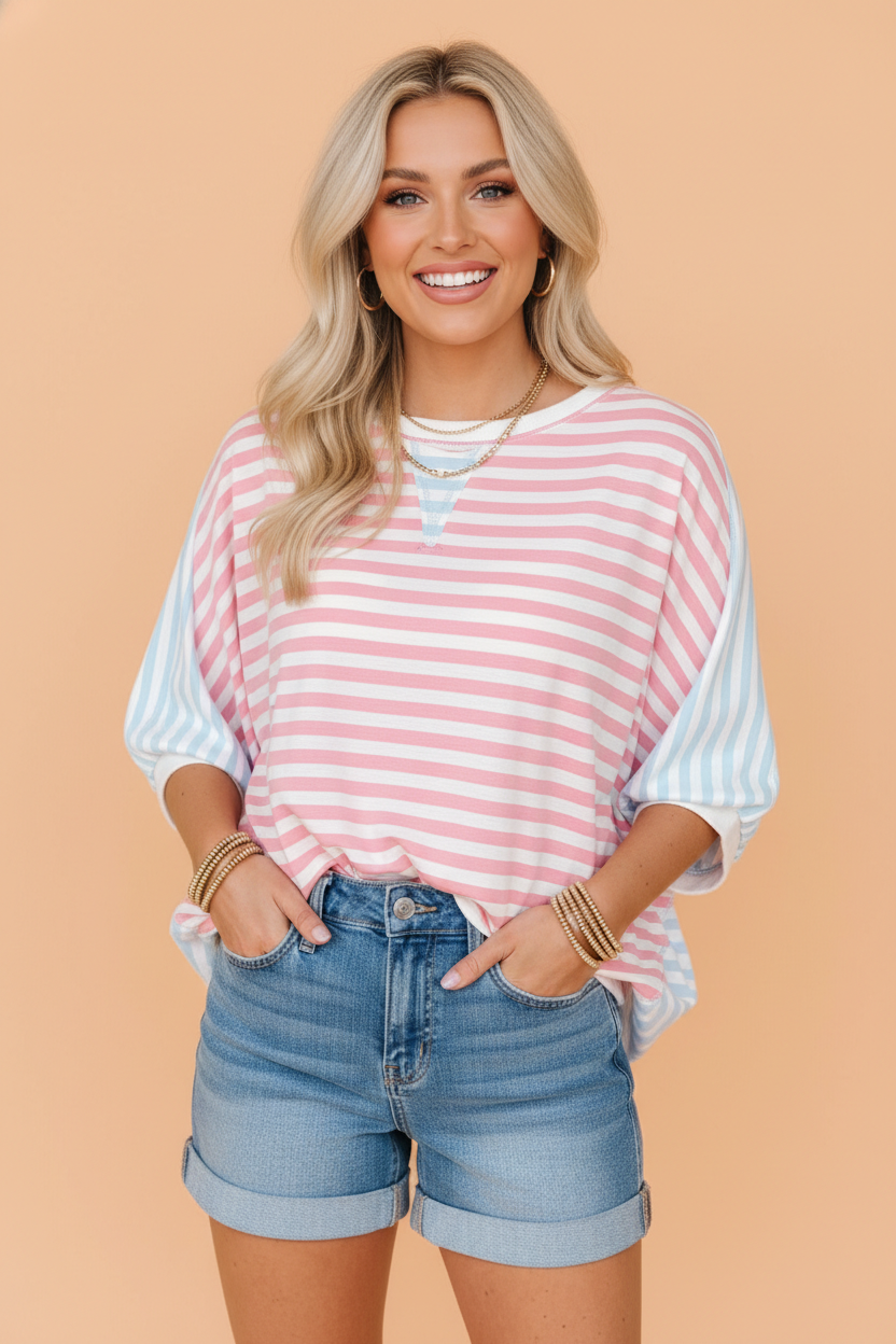 Oversize Dolman Sleeve T-Shirt