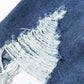 Mineral Wash Distressed Denim Jacket