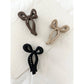 Matte Ribbon Tie Hair Claws