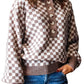 Checkerboard Knit Sweater
