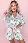 Christmas Trees & Bows Pajama Set