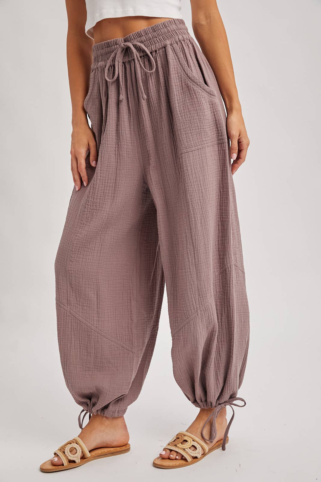 Jogger Harem Drawstring Pants