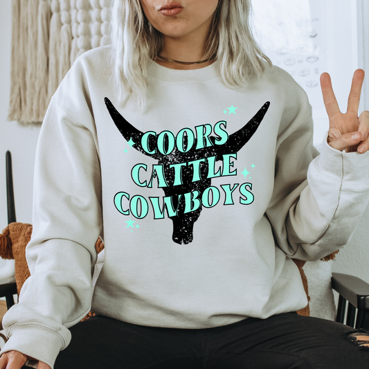 Coors Cattle Cowboys Crewneck