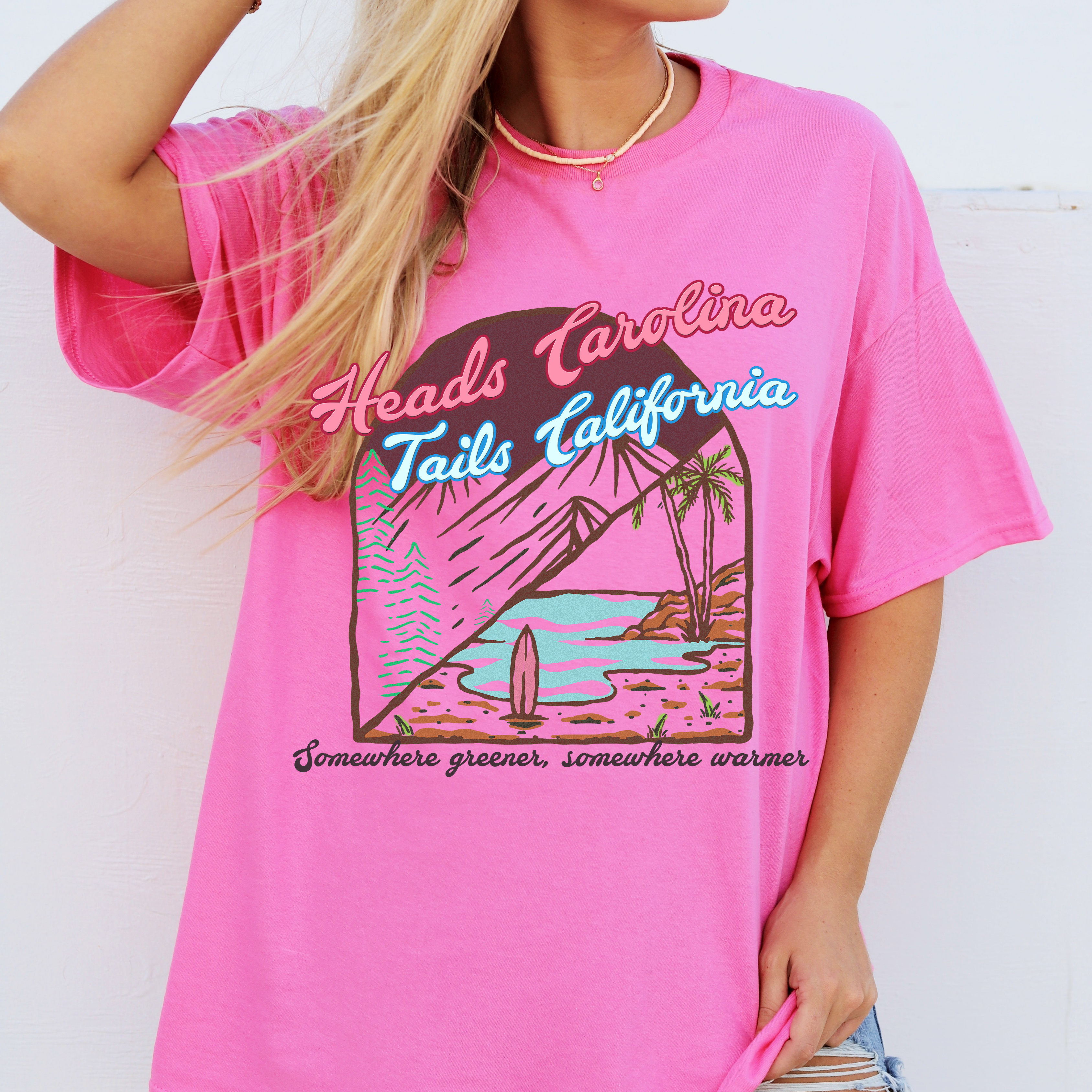 Heads Carolina, Tails California Tee