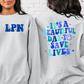 It's A Great Day To Save Lives Crewneck