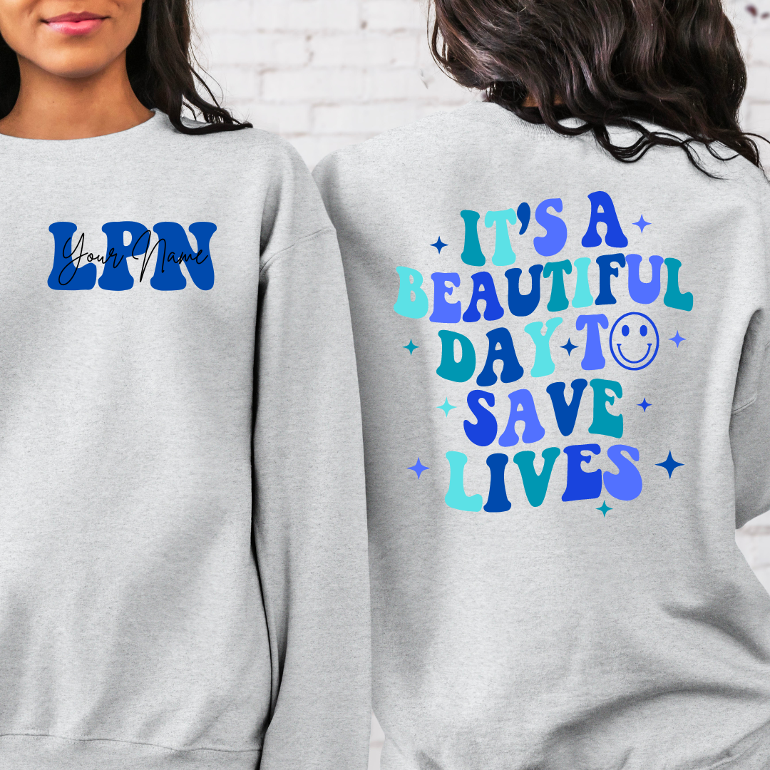 It's A Great Day To Save Lives Crewneck