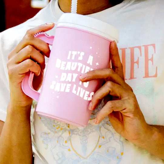 It’s a Beautiful Day to Save Lives Thermo Mug